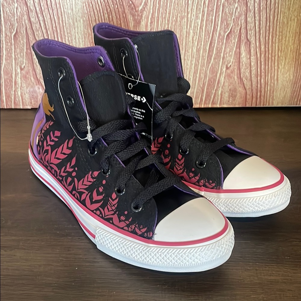 New Converse ALL-STAR Girl's Disney Frozen 2 Princess Anna Hi-Top Sneakers
